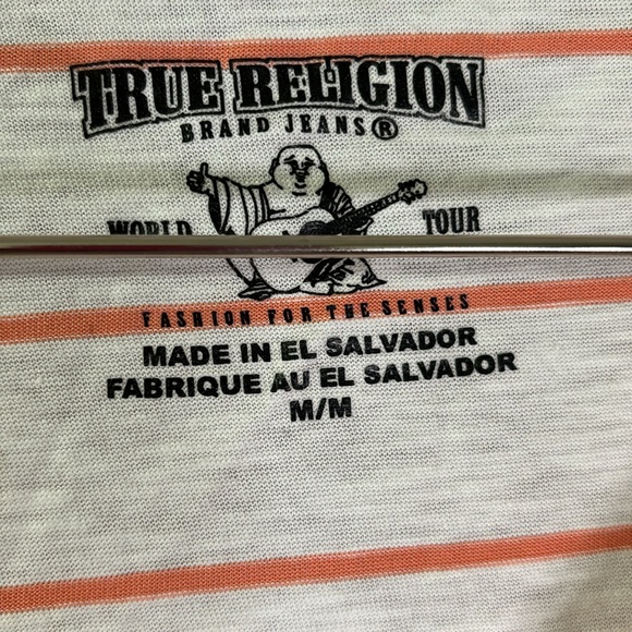 Orange and white True Religion T. - Picture 3 of 5